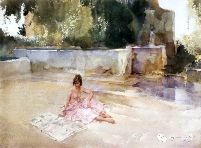 英国当代水彩画大师-威廉卢梭弗林特(william russell flint )作品