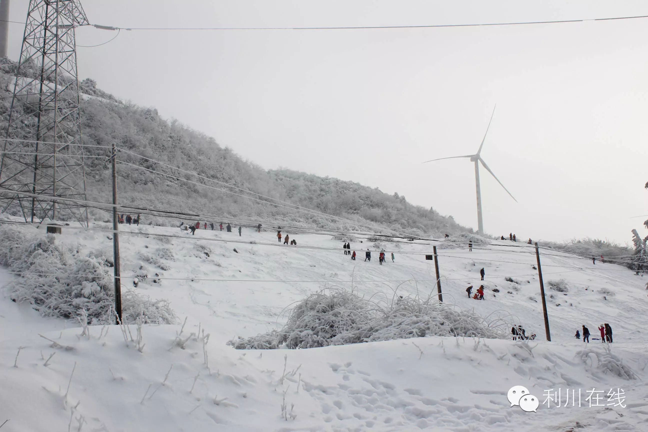 和你在利川齐岳山赏雪,滑雪,是如此浪漫!