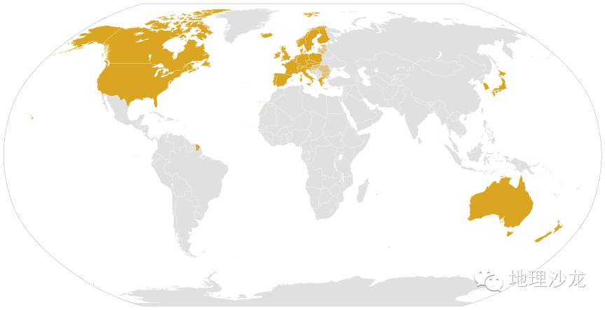 微地理 世界上有多少发达国家 地理沙龙博客