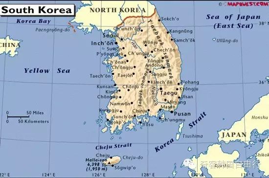 韩国地图 韩国地图