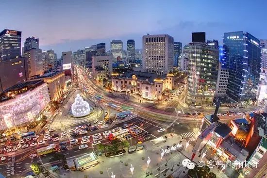明洞夜景 明洞夜景