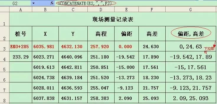 如何用EXCEL函数绘制横断面地面线