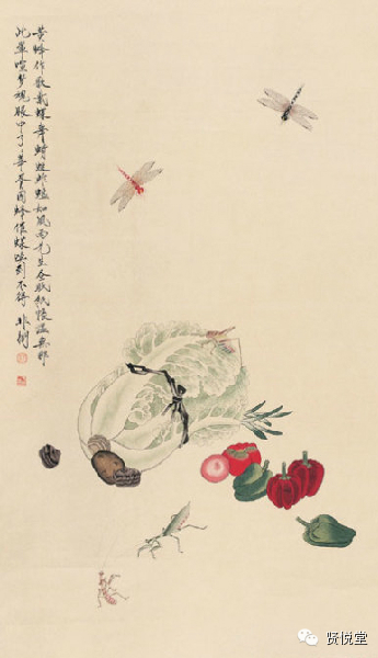 于非闇工笔花鸟画欣赏