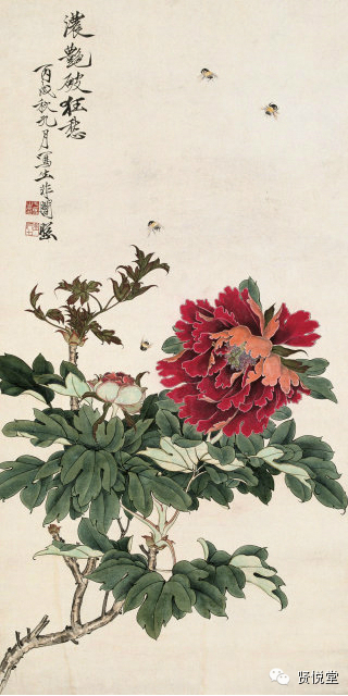 于非闇 <wbr><wbr>1940年作 <wbr><wbr>花卉草虫 <wbr><wbr>立轴 <wbr><wbr>等作品选