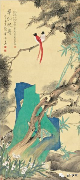 于非闇工笔花鸟画欣赏