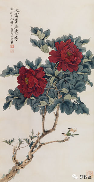 于非闇工笔花鸟画欣赏