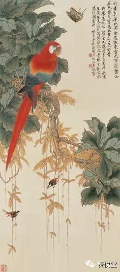 于非闇工笔花鸟画欣赏