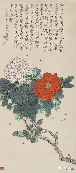 于非闇工笔花鸟画欣赏