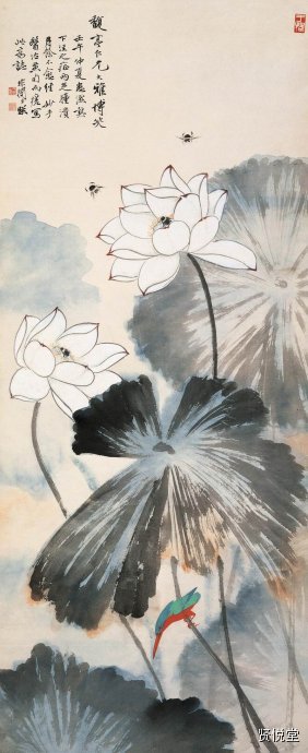于非闇工笔花鸟画欣赏