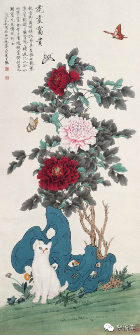 于非闇工笔花鸟画欣赏