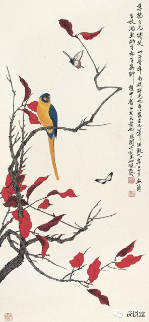 于非闇工笔花鸟画欣赏