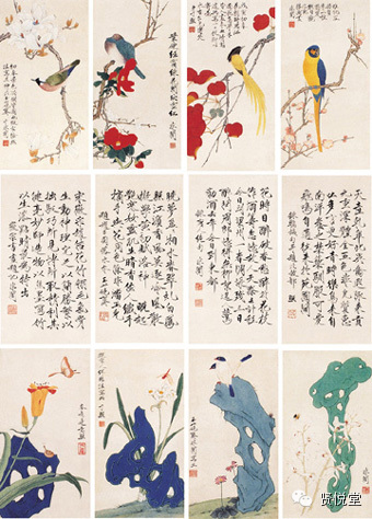 于非闇工笔花鸟画欣赏