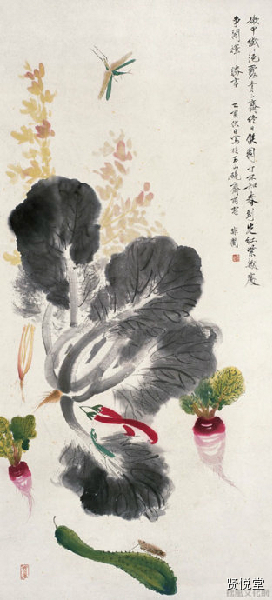 于非闇工笔花鸟画欣赏