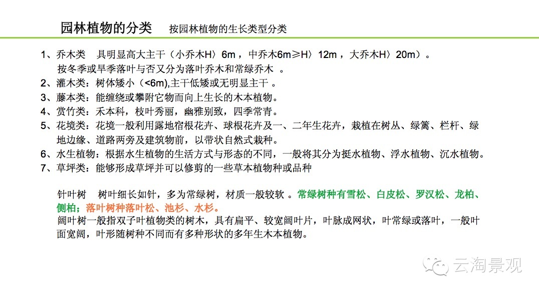 【精】64张图告诉你关于园林植物与花卉的全部知识！