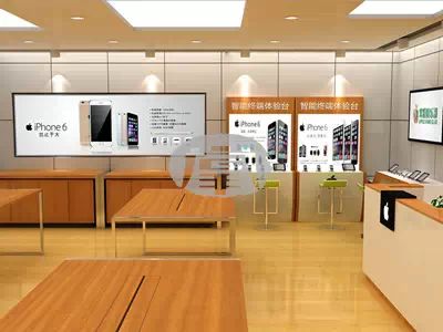 全木纹展柜效果图-好掌柜公司