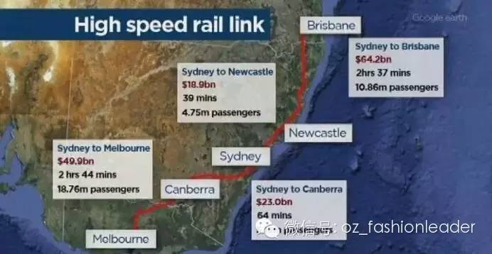 全澳将迎高铁时代：布里斯班到黄金海岸仅15分钟，到悉尼三小时！