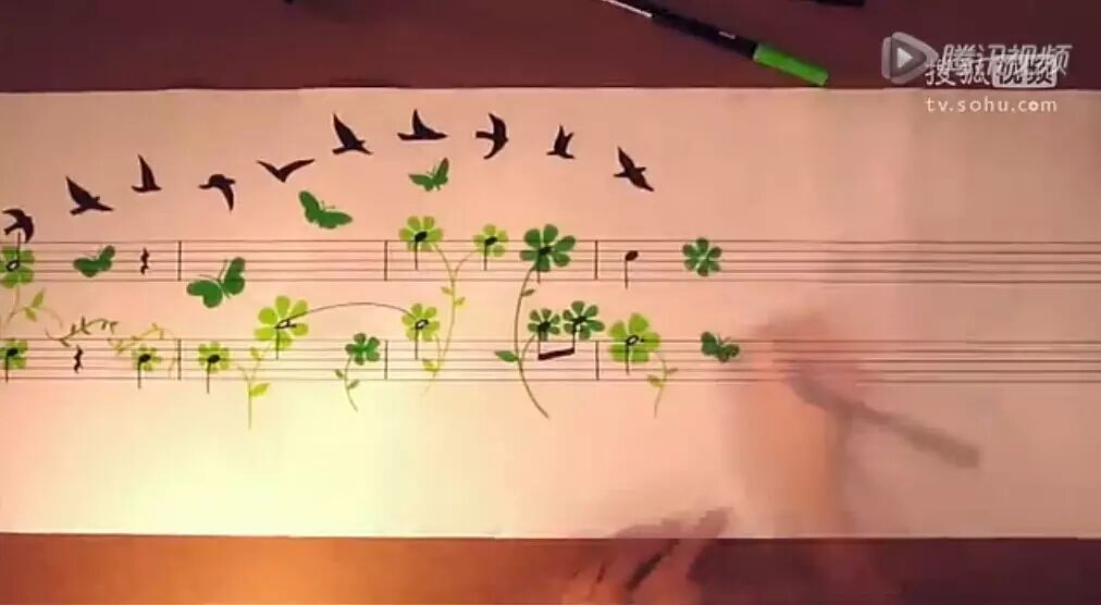 这么美的五线谱你绝对没见过！