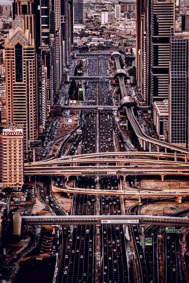 从迪拜传来的照片！看傻了！震撼全世界！