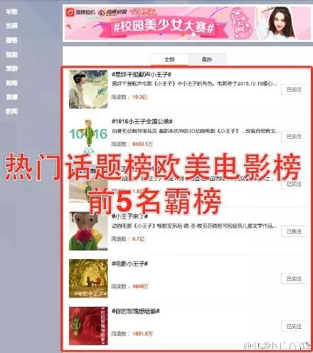 電影小王子走心的Social營銷之道【案例精選合輯】