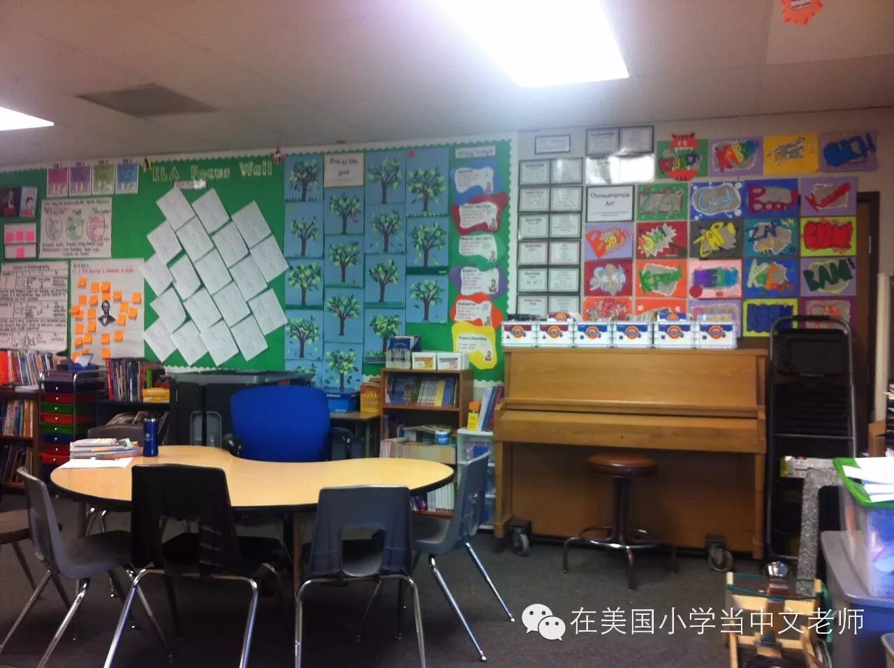 从教室布置看中美教育理念的不同