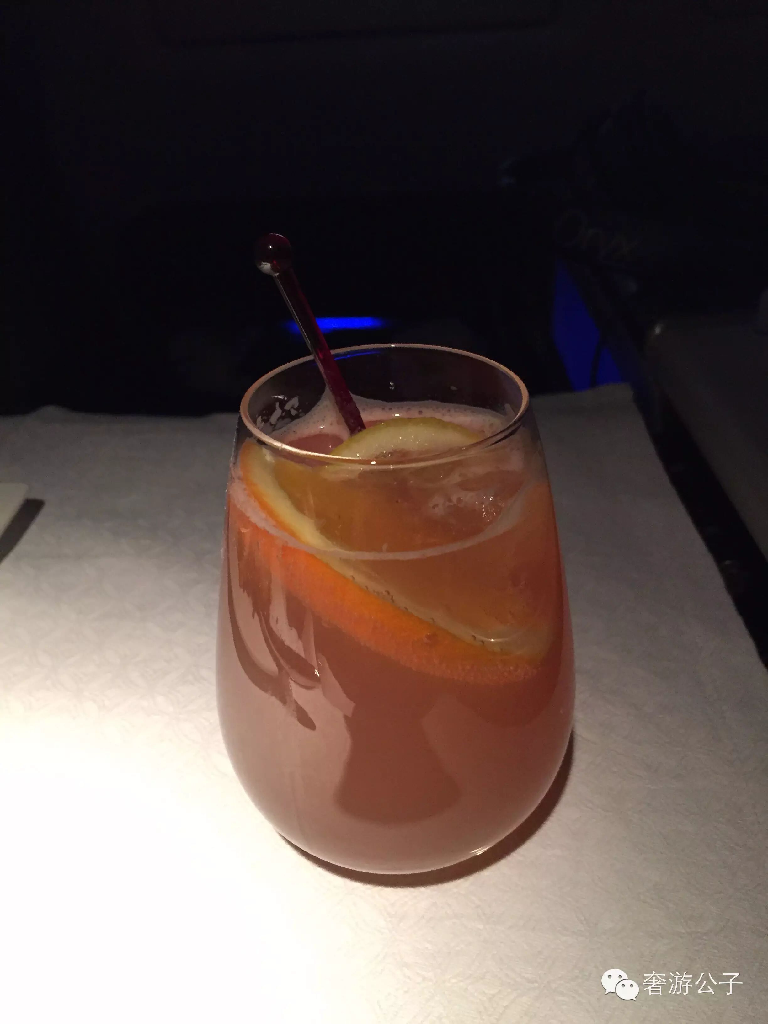 卡特尔航空商务舱--超好喝的果汁