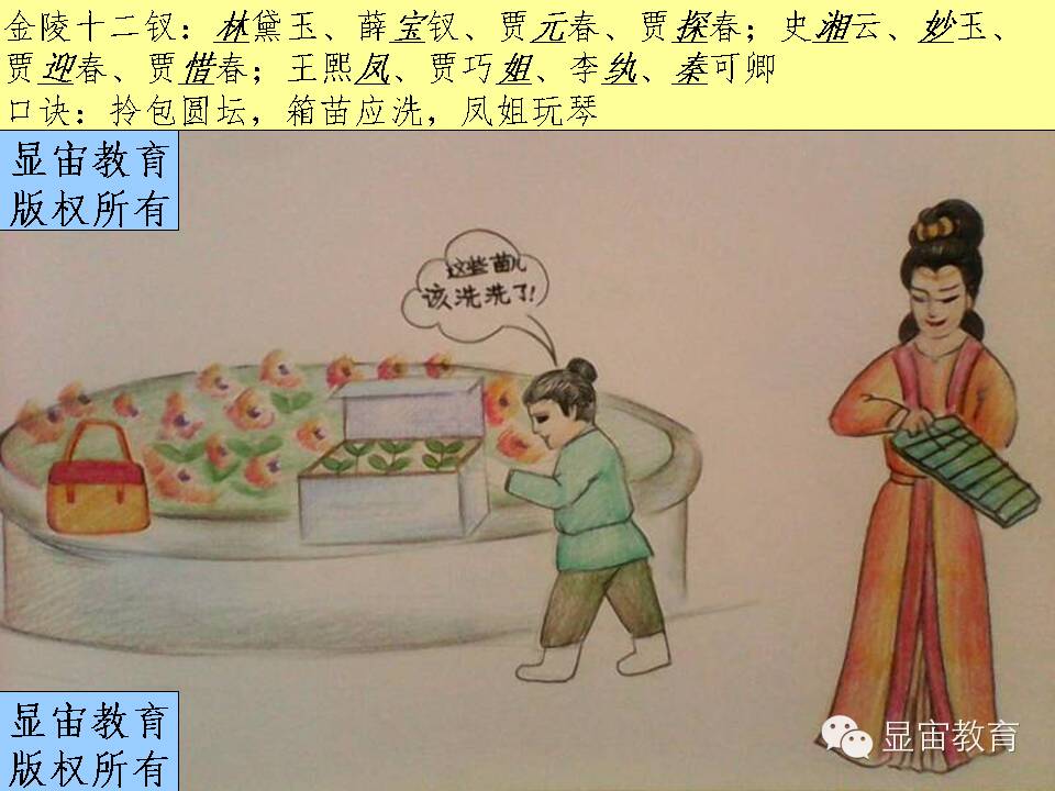 一张图轻松记住系列之113：金陵十二钗