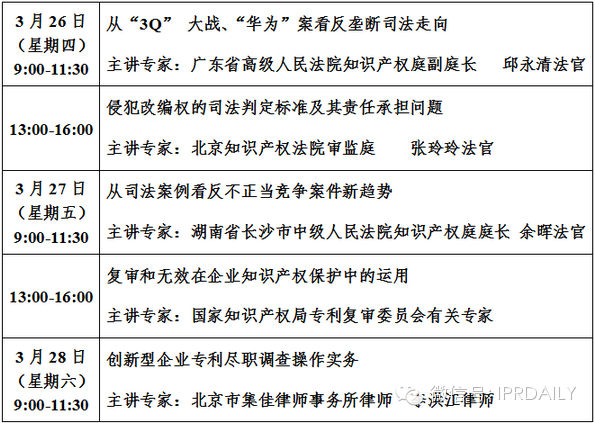 中国法学会关于提升知识产权综合能力专题培训班的通知