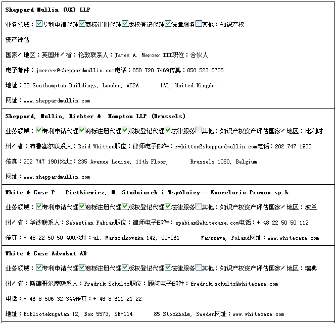 重磅福利！歐盟知識產(chǎn)權服務機構大全