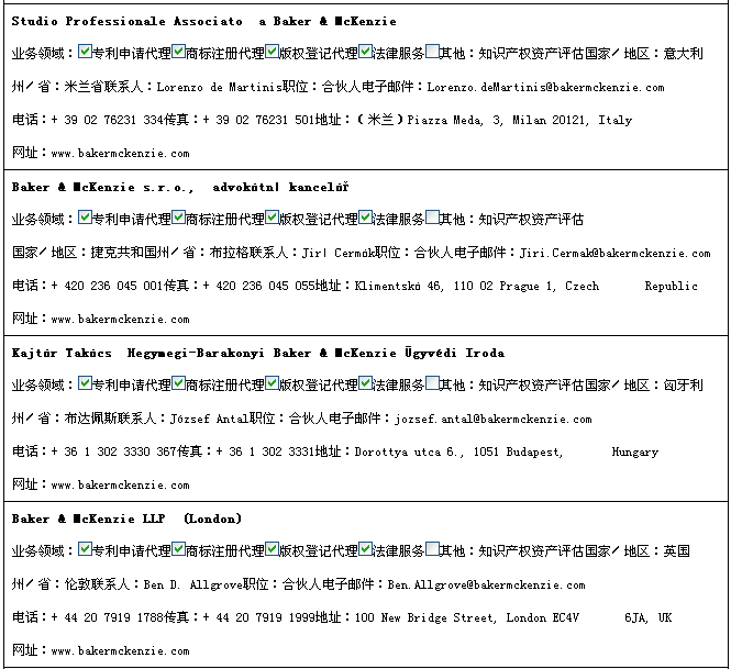 重磅福利！欧盟知识产权服务机构大全