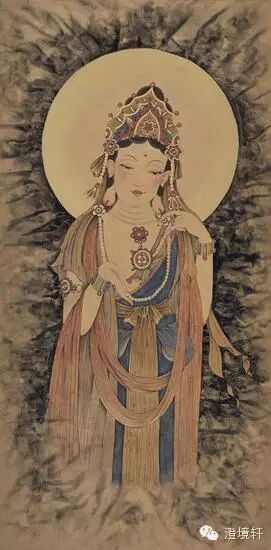 李晰，慈悲，130×64cm，纸本水墨，2015