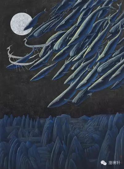 葛冠中，月之华，85×62cm，纸本水墨，2015