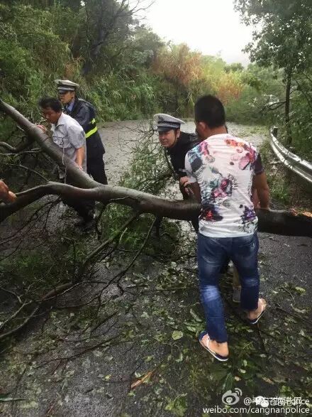 致敬！狂风暴雨中依然坚守一线的你们!
