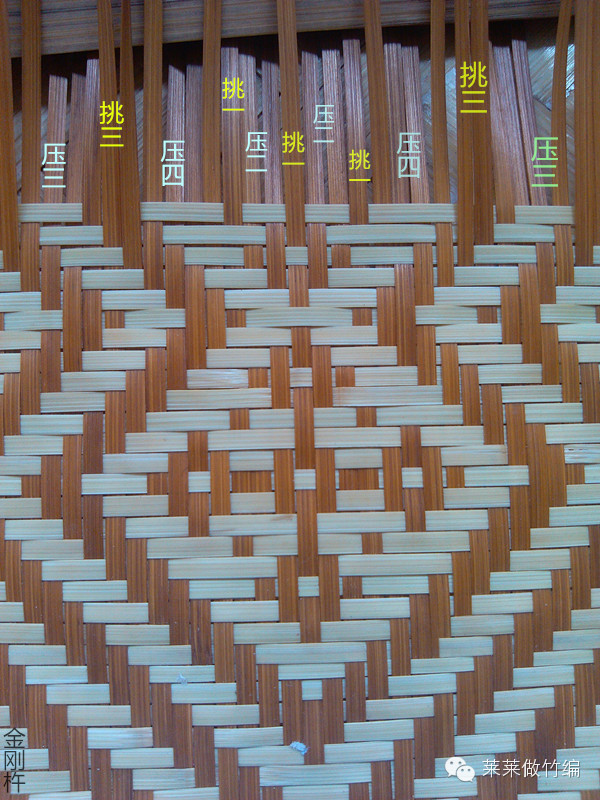 竹编第一步：认识挑和压
