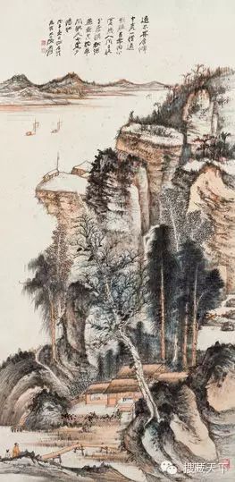 张大千《拟石溪溪山留客图》 成交价：17,250,000港元