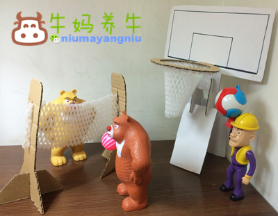 再玩水果网套亲子手工