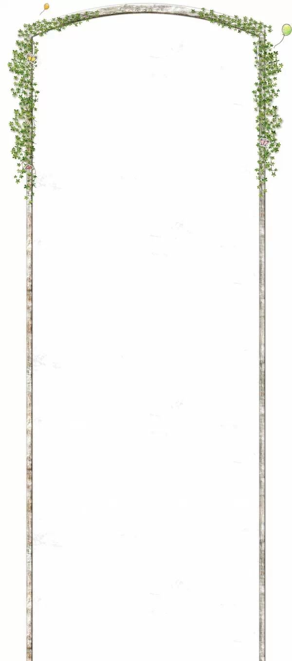 微信公众平台编辑器鲜草蝴蝶大门背景文章模板素材图片