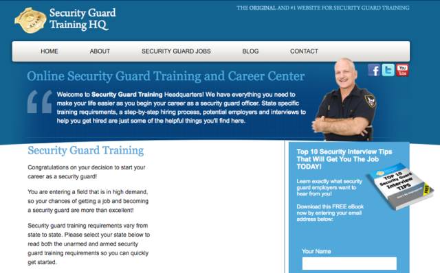 SecurityGuardTrainingHQ.com