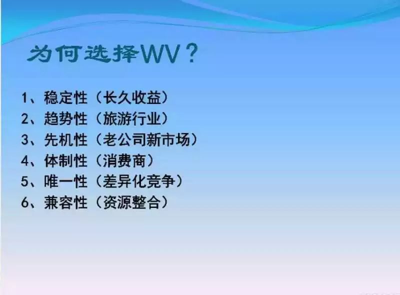 你可以拒絕加入，但你不可以拒絕了解WV夢幻之旅俱樂部