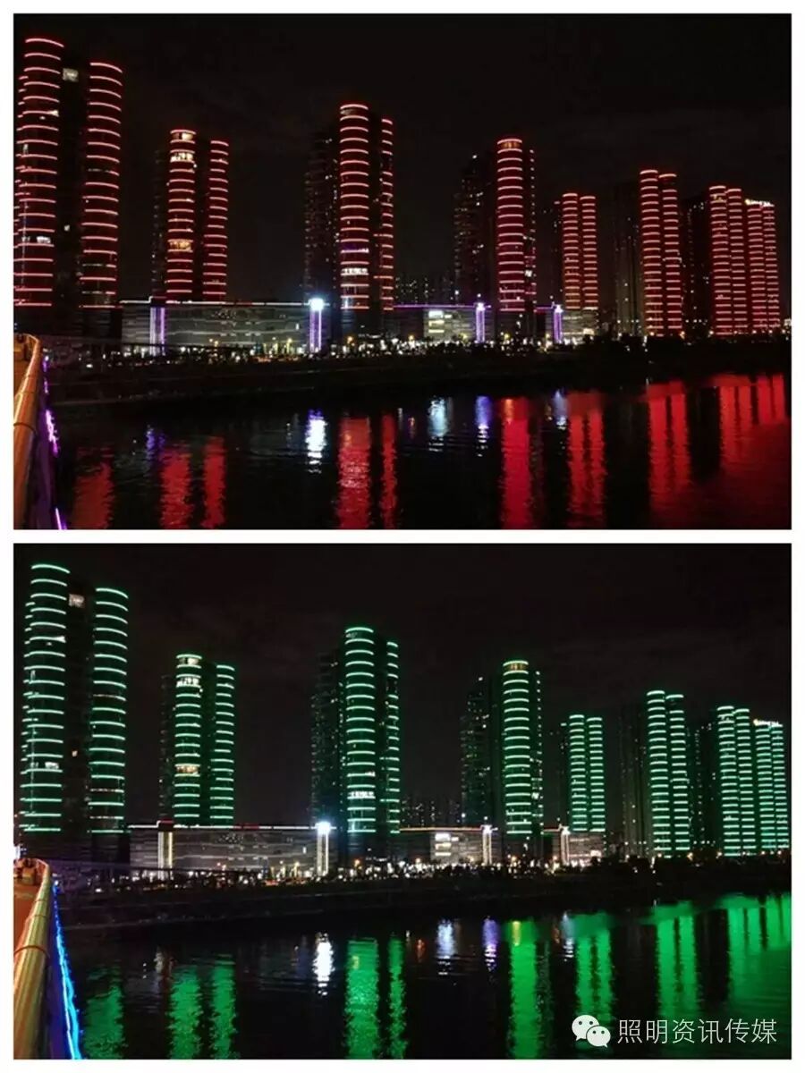 长沙一江两岸夜景今晚“亮相” 建党95周年爱克完美献礼