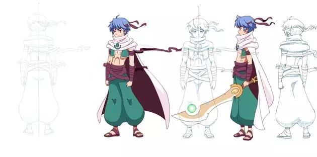 《那萨尔丁》原画手稿欣赏