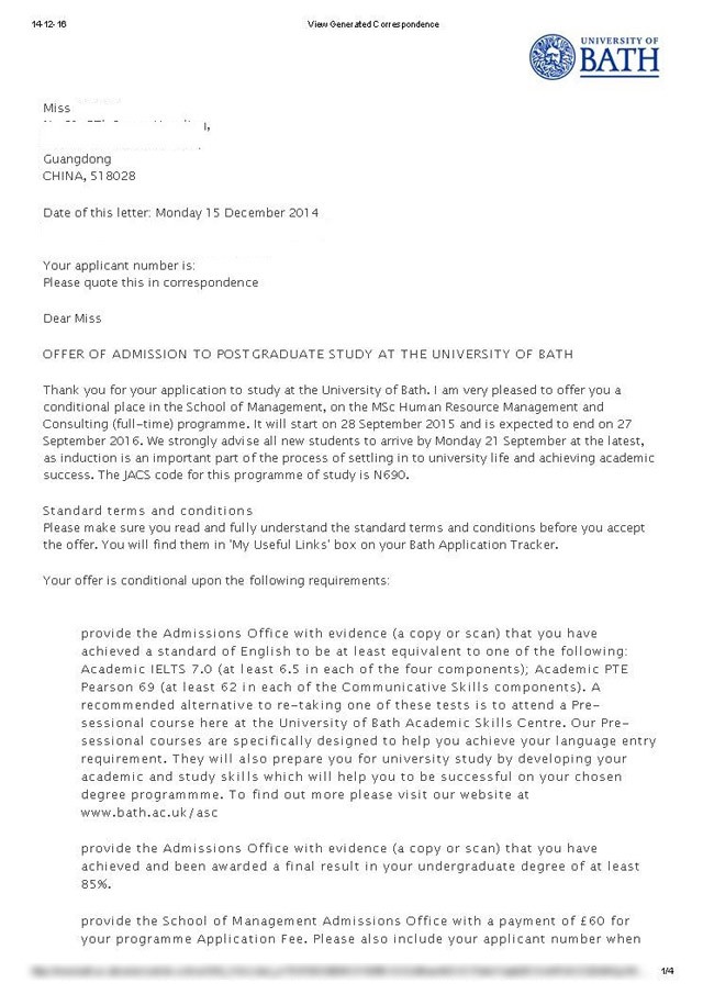 找准个人亮点，瑞得福出国助肖同学成功冲刺英国前三学府
