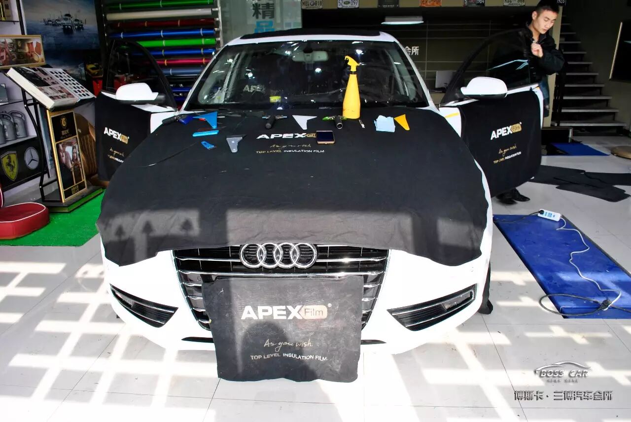 博斯卡案例分享:奧迪A4貼歐帕斯太陽膜