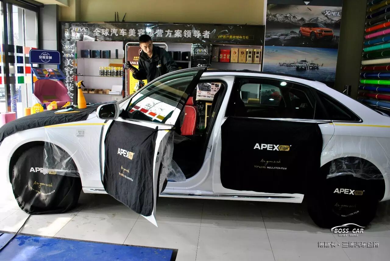 博斯卡案例分享:奧迪A4貼歐帕斯太陽膜