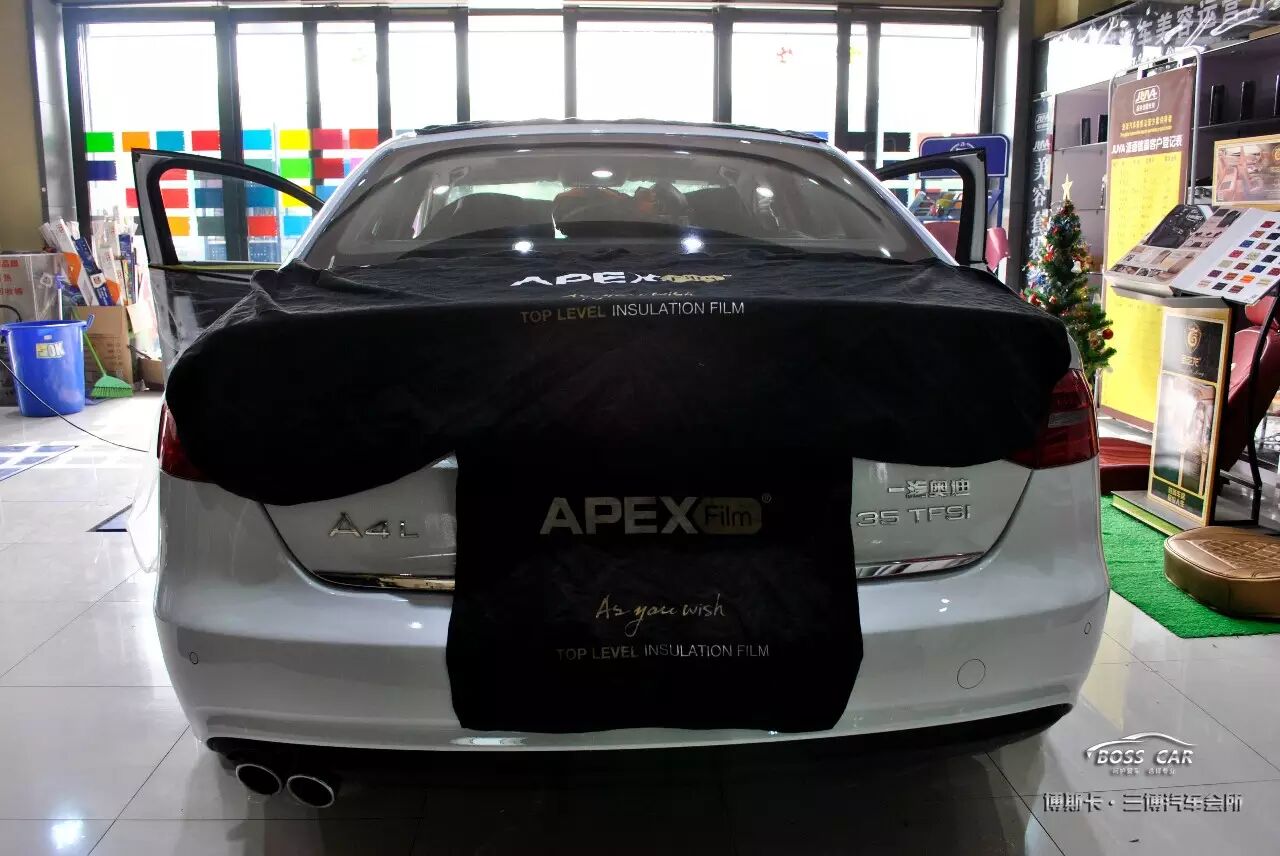 博斯卡案例分享:奧迪A4貼歐帕斯太陽膜