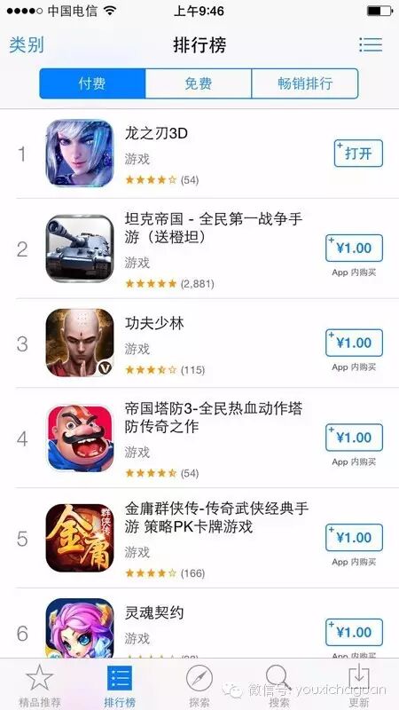 《龙之刃3D》登iOS榜首 重度ARPG再成Q4主流