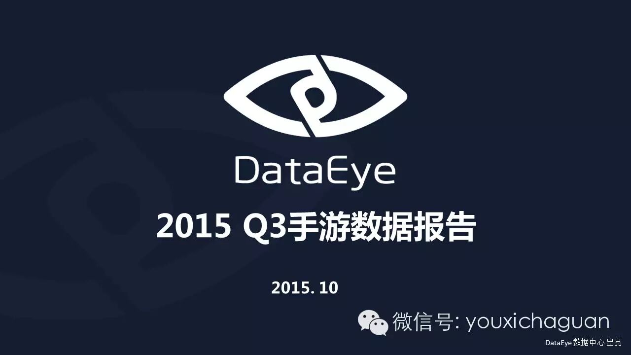 【Game Data】DataEye2015Q3手游数据报告