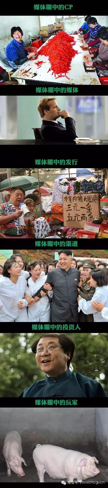 游戏产业链不同环节眼中的彼此…笑尿了好吗！