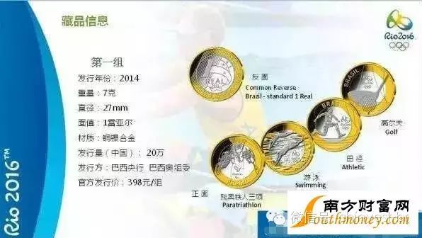 2016巴西奥运会官方纪念币 世界级稀缺，赶紧收藏吧