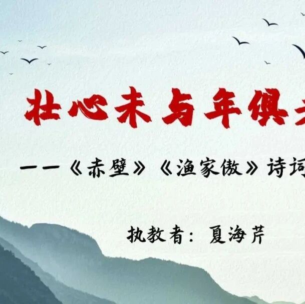 第2906季【海芹专栏】壮心未与年俱老