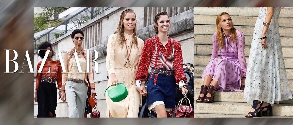 一群未来可期的Chloé女孩走在大街上，唤醒每个人内心的希望